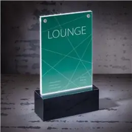 Tischaufsteller Sigel TA423 luminous Acryl A6 beleuchtbar