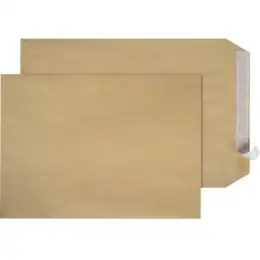 Versandtasche Soennecken 327411670 2058 C4 ohne Fenster haftklebend braun 90g, Pack 250 Stk