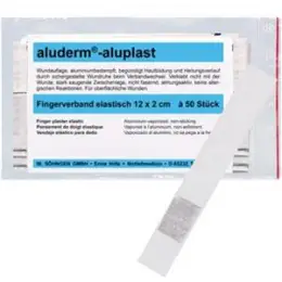 Fingerverbandpflaster Söhngen 1009164 aluderm-aluplast 12x2cm, Pack 50 Stk