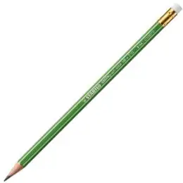 Bleistift Stabilo 6004/HB GREENgraph HB mit Gummikapsel, Pack 12 Stk