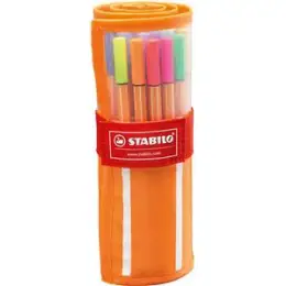 Fineliner Stabilo 8830-2 point 88 30er-Etui in 30 Farben, Pack 5 Stk