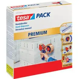 Packbandabroller Tesa 56402-00002-00 Premium 50mmx66m, aus Metall, mit Rollenbremse