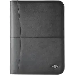 Konferenzmappe Wedo 586001 58 6001 Accento 27,5x37x5,5cm schwarz A4 inkl. Schreibblock