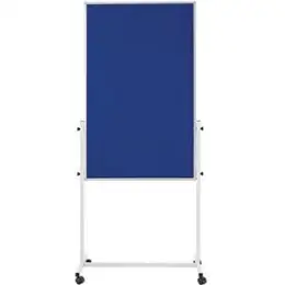 Universal-Board Magnetoplan 11112103 75x120cm blau, Filz und magnethaftende Schreibfläche