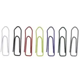 Briefklammern Alco 456A 26mm lackiert farbig sortiert, Pack 10 x Dose je 125 Stk