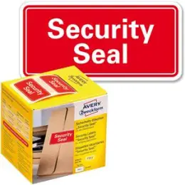 Sicherheitssiegel Avery Zweckform 7311 38x20mm rot "Security Seal", Rolle 200 Stk