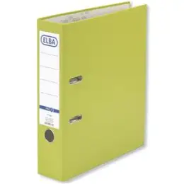 Ordner Elba 100202158 10456GH smart Pro A4, 80mm, Pappe/PP-Folie, Wechselfenster, hellgrün