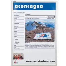 Klapprahmen Franken BS1704 A1 Außenbereich silber Aluminium 64,3x89x1,6cm