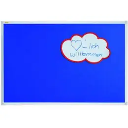 Textiltafel Franken PT330503 X-tra! Line Filz 180x120cm blau Alurahmen silbereloxierter Aluminiumrahmen