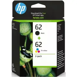 Tintenpatrone HP N9J71AE 62 Multipack, schwarz + farbig
