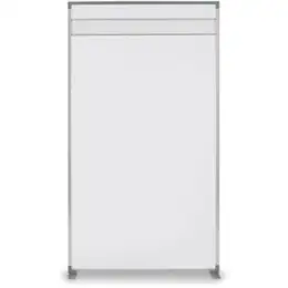 Raumteiler Magnetoplan 1103880 Acryl, halbtransparent, 100x180x35cm, mit magnethaftender Leiste, T-Metallfuß