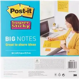 Haftnotiz Post-it BN11-EU Big Notes 279x279mm 30Blatt ultragelb