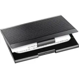 Visitenkartenetui Sigel VZ134 matt schwarz für 20 Karten bis 91x56mm