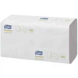 Papierhandtücher Tork 100297 H2 Xpress Premium weiß 21x34cm Multifold 2-lagig extra weich, Pack 2100 Stk