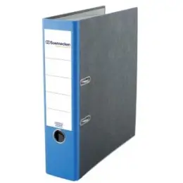 Ordner Soennecken 120089050 3323 A4, 80mm, Pappe/Wolkenmarmor, blauer Rücken