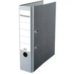 Ordner Soennecken 120089080 3325 A4, 80mm, Pappe/Wolkenmarmor, grauer Rücken