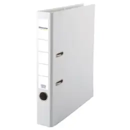 Ordner Soennecken 120089301 3340 A4, 50mm, Pappe/PP-Folie, Wechselfenster, weiß