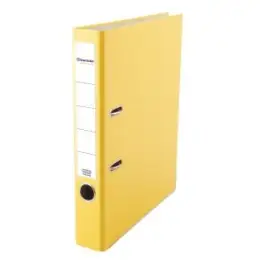 Ordner Soennecken 120089310 3341 A4, 50mm, Pappe/PP-Folie, Wechselfenster, gelb