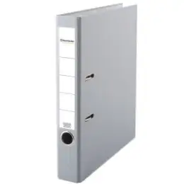 Ordner Soennecken 120089380 3345 A4, 50mm, Pappe/PP-Folie, Wechselfenster, grau