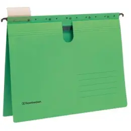 Hängehefter Soennecken 122110460 2021 grün A4 kaufmännische Heftung 220g Recyclingkarton, Pack 25 Stk