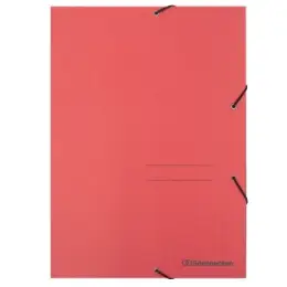 Eckspannermappe Soennecken 125207530 1472 A4 rot 390g Karton 3 Jurisklappen und Gummizug