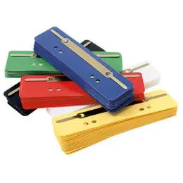 Heftstreifen Soennecken 125245090 3187 schwarz kurz PP Metalldeckleiste, Pack 25 Stk