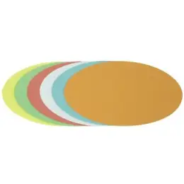Moderationskarten Soennecken 154227199 4878 Oval 11x19cm farbig sortiert, Pack 250 Stk