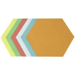 Moderationskarten Soennecken 154227299 4879 Wabe 16,5x19cm farbig sortiert, Pack 250 Stk