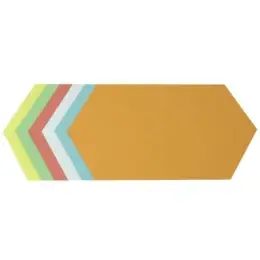 Moderationskarten Soennecken 154227399 4880 Königswabe farbig sortiert 29,7x16,5cm, Pack 250 Stk