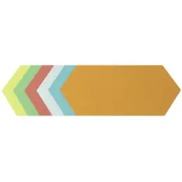 Moderationskarten Soennecken 154227499 4881 Rhombus 9,5x20,5cm farbig sortiert, Pack 250 Stk