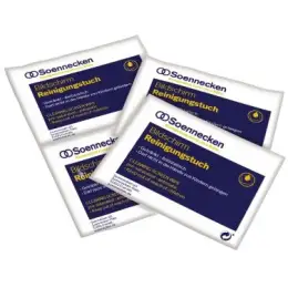 Reinigungstuch Soennecken 187038600 4838 feucht/trocken, Pack 10 Doppeltücher