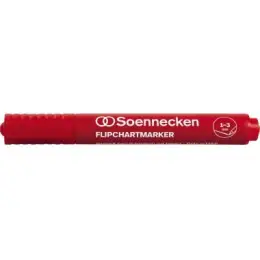 Flipchartmarker Soennecken 155011730 3075 1-3mm, Rundspitze, rot