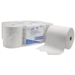 Rollenhandtücher Kimberly-Clark 6667 Scott 1-lagig weiß Slimroll 20cmx304m, Pack 6 Rollen