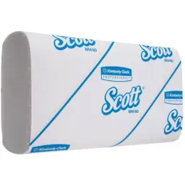 Papierhandtücher Kimberly-Clark 5856 Scott Slimfold 1-lagig weiß, Pack 16 x 110 Stk