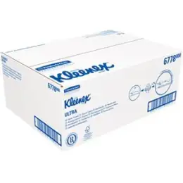 Papierhandtücher Kimberly-Clark 6778 Kleenex weiß 2-lagig Ultra 31,5x21,5cm Interfold, Pack 15 x 124 Stk