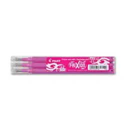 Tintenrollermine Pilot BLS-FR7-P-S3 2261009F FriXion ball 07 0,4mm, Edelstahlspitze, pink, für FriXion ball 0.7, Pack 3 Stk