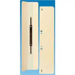 Ösenschmalhefter Elba 100091774 A4, Manilakarton 250g, kaufmännische Heftung + Amtsheftung, chamois, Pack 25 Stk