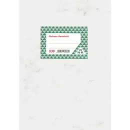 Hausbuch RNK 536 Reimers A4, 1 Seite für je 3 Monate, mit Jahreszusammenstellung