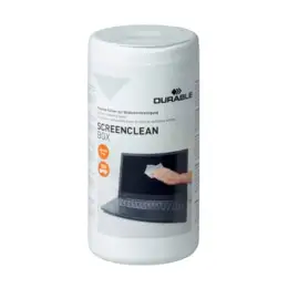 Reinigungstuch Durable 5736-02 573602 Screenclean weiß, getränkte Tücher, Dose 100 Stk
