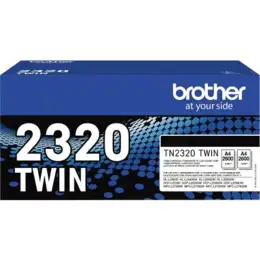 Tonerkassette Brother TN2320TWIN 2320 2er-Pack schwarz 2x2.600 Seiten