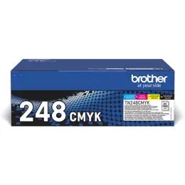 Farbtonerkassette Brother TN248VAL 248 Multipack schwarz/cyan/magenta/gelb 4x1.000 Seiten